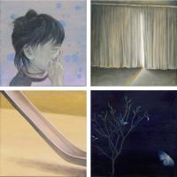許旆誠   日常如詩   油畫  壓克力  畫布  60x60x5cm  2018