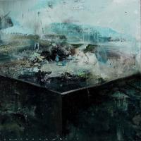 陳傑強  你對我說  65×65cm  2016oil on canvas.
