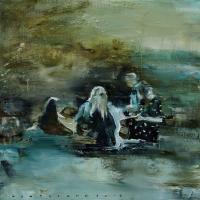 陳傑強  密談的欣喜  65×65cm  2016oil on canvas