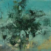 陳傑強  影 45×45cm  2017 oil on canvas