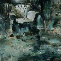 陳傑強 我以无名 45×45cm  2017 oil on canvas