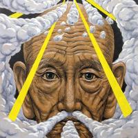 黃耀鋅 雲途-神山-玉清境 複合媒材48.7x30 cm 2020