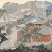 陳芷若 之間 複合媒材 紙本 油煙墨 傳統水墨顏料 水墨用紙 55x73 cm 2015