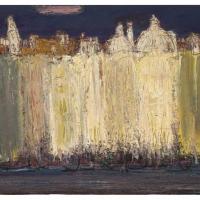 吳祚昌《景致之五》〈遊 〉油彩 麻布  60 x120.4 cm 2016