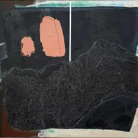 謝牧岐  山脈片刻005  壓克力顏料.畫布  60.5x50.0cm 2014