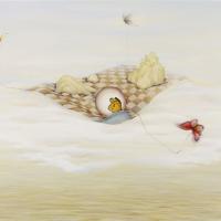 許旆誠  漂島  壓克力  油畫  91x116.5cm  2014 