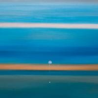 陳建大明 悠然-10 油彩 畫布 45x90 cm 2016