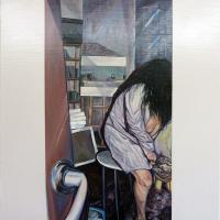 張般源 The trace of an artist  油彩 畫布  60x60 cm 2015