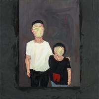 張般源  The night of Alumni Association 油彩 畫布 60 x60 cm 2014 