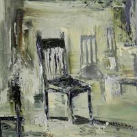 陳傑強  5張椅子 油彩 畫布  53X45.5cm   2015