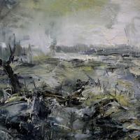 陳傑強  夕夏  油彩 畫布 111.5×161.5cm 2015 