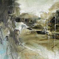 陳傑強 嬉水 油彩 畫布  56X78cm 2015 