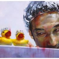 尤瑋毅 「游」戲人間-17  油彩 畫布  91x65 cm 2015