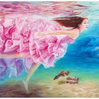尤瑋毅 「游」戲人間-22  油彩 畫布 194x259 cm 2015