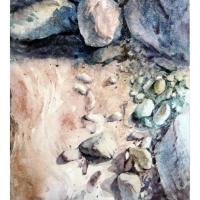 羅宇成 悠然  水彩 紙本 35.5x26cm 2014