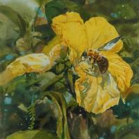 黃文祥 戀夏 水彩 紙本  39x27.5 cm 2014