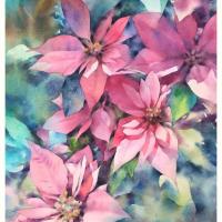 莊凱評 新年的喜悅  水彩 紙本 56x38 cm 2014-2015