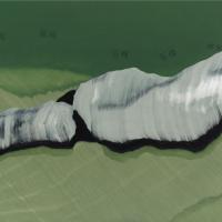 林萬士  心中之城  油彩 壓克力 畫布 100x200cm 2010