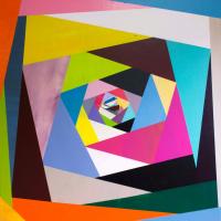 李政勳＿Our-treasure＿70X70X5cm_Acrylic-on-wood_2015