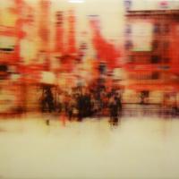 蕭北辰  瞬間幻影 2016-7  環氧樹脂、壓克力顏料、乳膠漆、木板   60x120 cm 2016