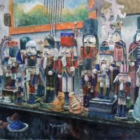 羅宇成 胡桃鉗 水彩 紙本 110x70 cm 2015