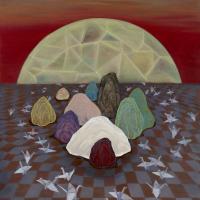 許旆誠  水晶體的逆行  壓克力  油畫  91×72.5cm  2014