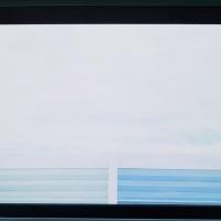 廖震平 車窗-13 油彩 畫布 67.5x100 cm 2012