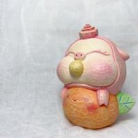 簡志剛 東方童話系列之豬寶 雕塑 複合媒材 13x13x10 cm 2020