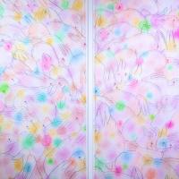 27 陳代如 百兔圖 麥克筆 有機玻璃 116.5 x 80 cm x2pcs 2016  起拍價格 TWD 300,000