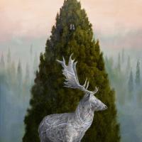 王智斌 石化系列‧守護者 油彩 畫布  