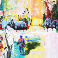 黃國良 傍晚 壓克力 麻布 