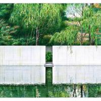 黃模春   禪學大師鈴木大拙紀念館水庭 