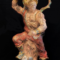 簡志剛 創世神傳說系列之竜諸鬥戰雙聖之焐㚚鬥戰聖佛 雕塑 複合媒材  47x25x25 cm 2022