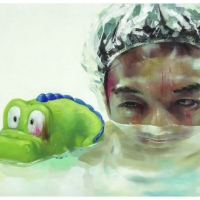 尤瑋毅 「游」戲人間-18  油彩 畫布 72.5x53 cm 2015